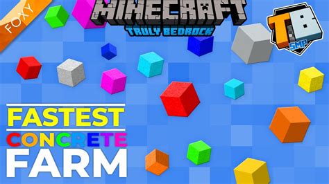 Fastest Concrete Farm Mcpe Truly Bedrock Season 2 24 Minecraft