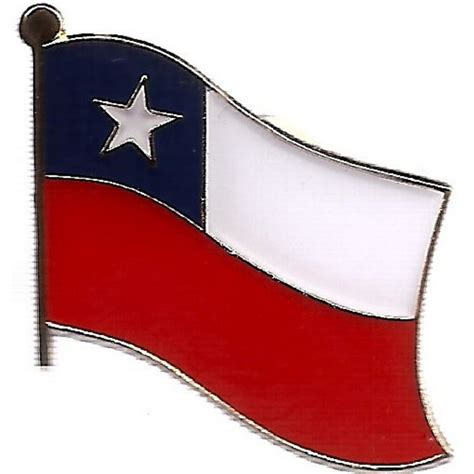 Pack Of 3 Chile Single Flag Lapel Pins Chilean Pin Badge