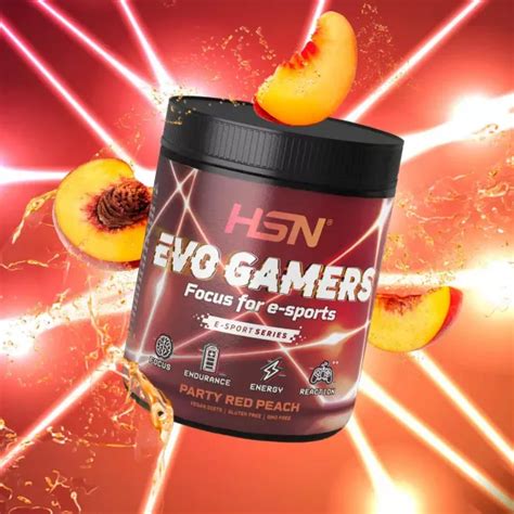 Suplemento Alimentar Hsn Evogamers 20 250g Pêssego Vermelho Noob