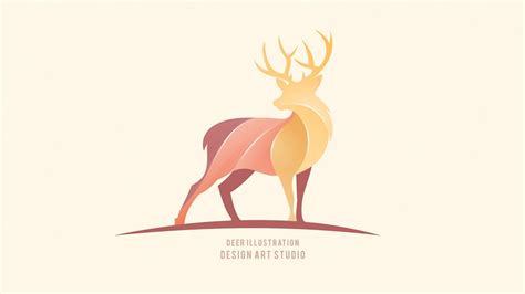 Deer Logo Design Adobe Illustrator Cc 2019