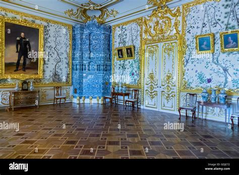 The Chinese Drawing Room Catherine Palace Pushkin St Petersburg Russia