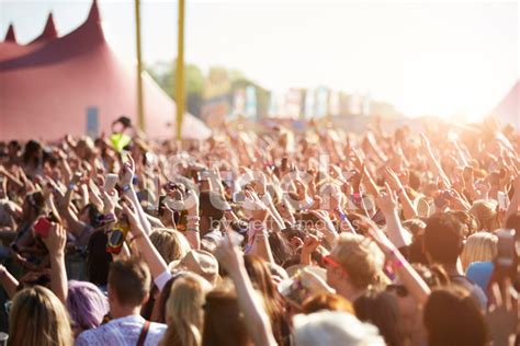 Audience At Outdoor Music Festival Stock Photo Royalty Free Freeimages
