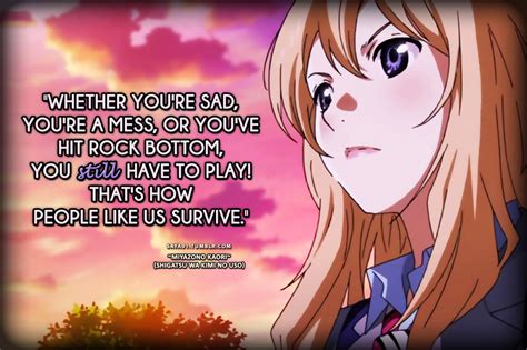 Anime Quotes Shigatsu Wa Kimi No Uso Anime List Your Lie In April