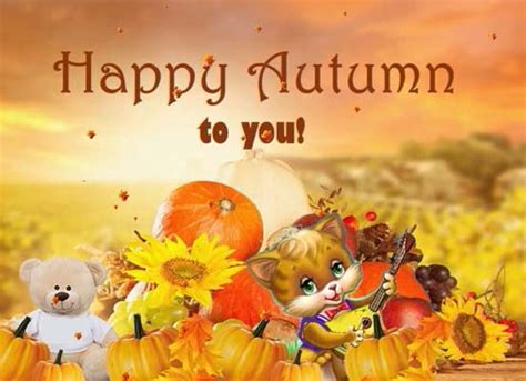 Wishing You Harvest Of Sweet Memories Free Happy Autumn Ecards 123