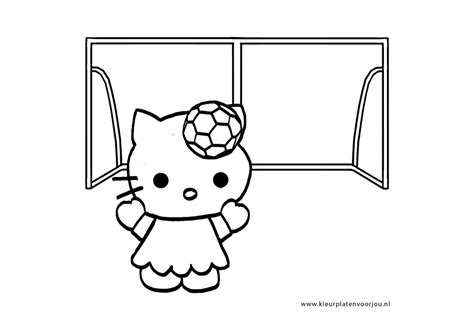 De nieuwste en leukste spelletjes speel je online op spelenl. Voetbal Kleurplaten Hello Kitty - Kleurplaten voor jou