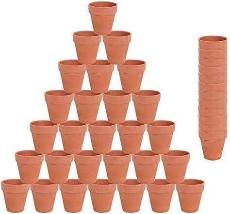 40 Small Mini Clay Pots 75cm Clay Pot Ceramic Pottery