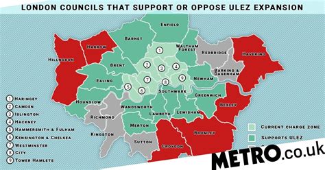 Map Reveals The Six London Councils Opposing Ulez Expansion Uk News