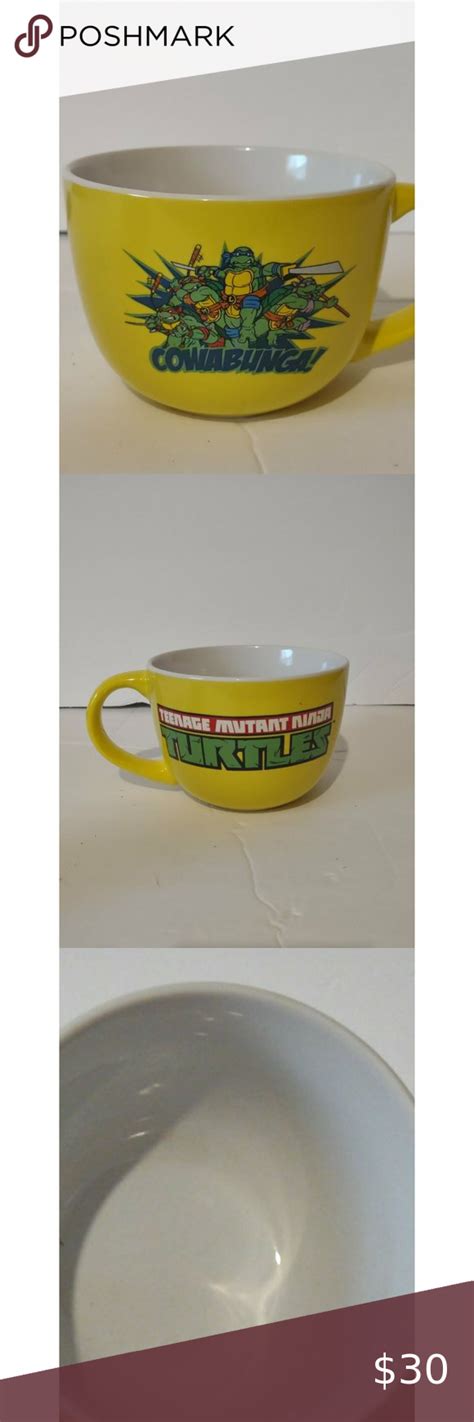 Teenage Mutant Ninja Turtles Cowabunga 24 Oz Jumbo Soup Coffee Tea Mug