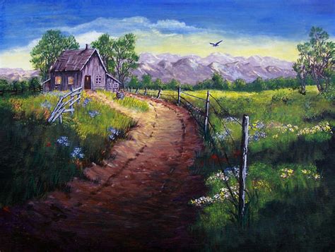 Little House On The Prairie Acrylic Painting By Giselle M On Deviantart