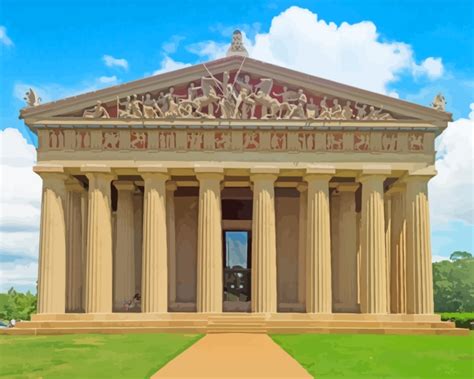The Parthenon Nashville Paint By Number Paint By Numbers For Sale