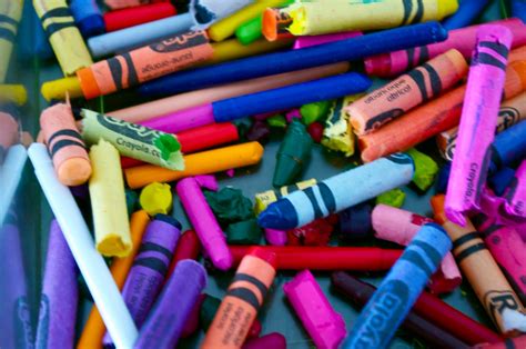 Turquoise Violets Diy Rainbow Crayons