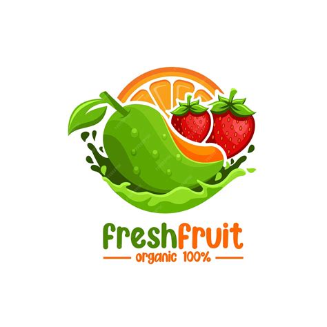 Premium Vector Fresh Fruit Logo