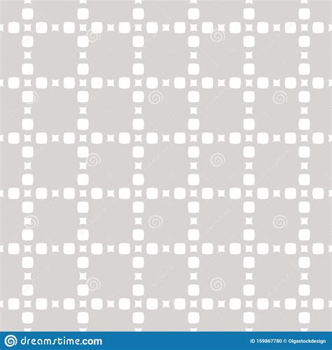 Subtle White And Light Gray Seamless Pattern With Small Squares