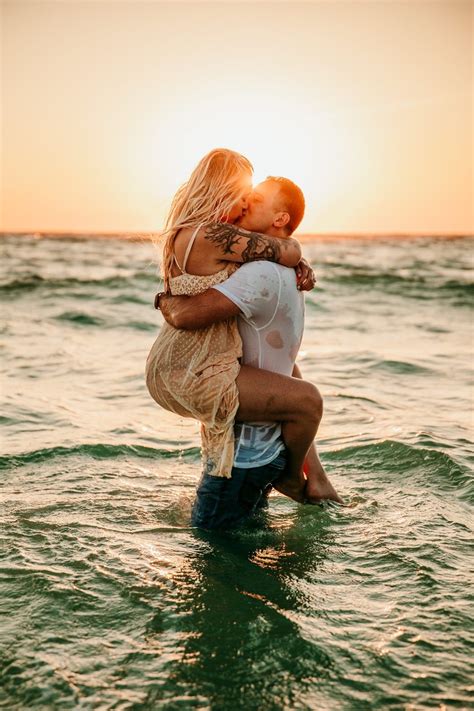 Beach Engagement Session Couples Beach Photography Lake Photoshoot Engagement Pictures Beach