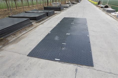 Ground Protection Plate Rigid Track Temporary Road Mat For Vehicles Uhmwpe Ground Protection Mat