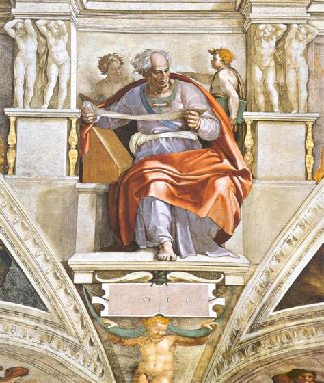 Michelangelo Buonarroti De Profeet Joël Bijbel En Kunst
