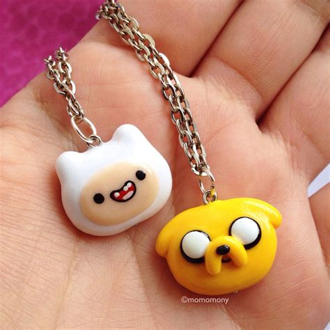 Adventure Time Finn And Jake Necklaces Best Friends By Momomony 1000