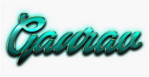 Gaurav Name Logo Png Calligraphy Png Image Transparent Png Free