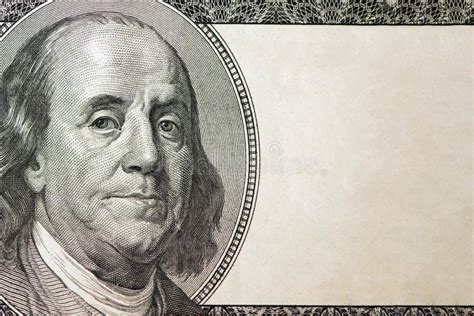 Dollars Closeup Benjamin Franklin S Portrait On One Hundred Dollar