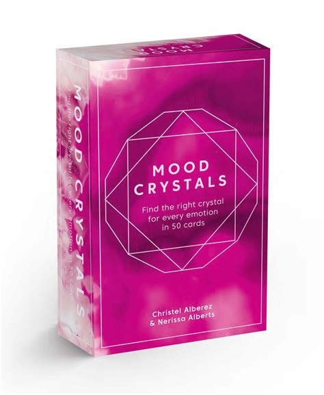 mood crystals card deck find the right crystal for every emotion in 50 cards christel alberez