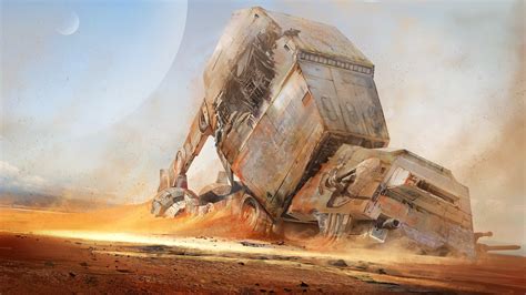 Artwork Concept Art Star Wars At At Science Fiction Digital Art