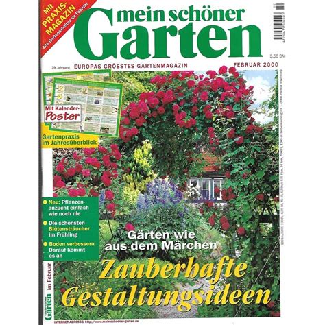 Garten im august welche gartenarbeiten im august zu tun sind gartentipps gartenpflege im august. Mein schöner Garten / Februar 2000 - Zauberhafte ...