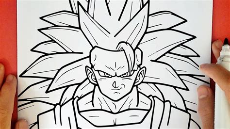 How To Draw Goku Ssj3 Youtube