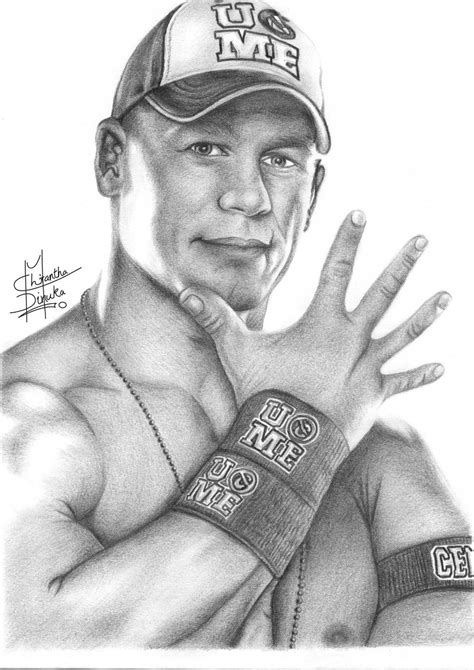 John Cena Pencil Drawing By Chirantha On Deviantart