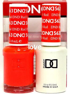 DND Daisy Gel Polish Soak Off 0 5fl Oz LED UV Duo DND563 Dnd Red EBay