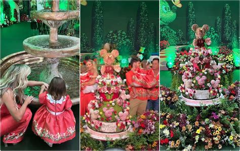 Veja Detalhes Da Festa Luxuosa De 1 Ano De Maria Flor Filha De