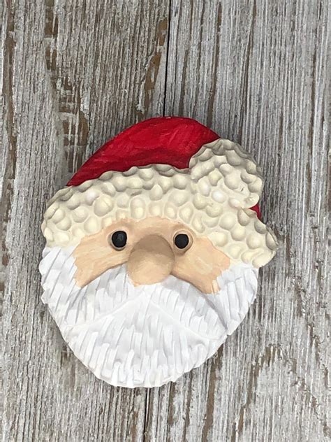 Christmas Santa Claus Polymer Clay Magnets Etsy
