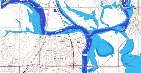 Muskogee Arkansas River Flood Areas To Watch ~
