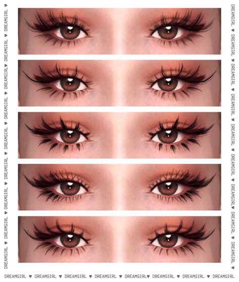 3d Lashes Ver 6 By Dreamgirl The Sims 4 Artofit