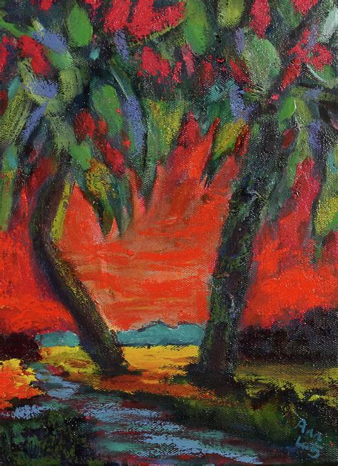 Tropical Painting By Ann Lutz