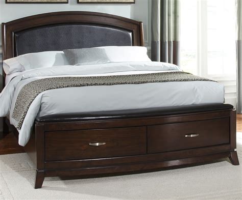 liberty furniture avalon 505 br qsb queen platform leather bed with storage furniture and