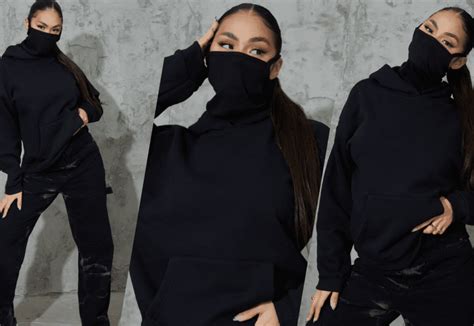 Prettylittlething Launch £16 Hoodie With Built In Face Mask Retail