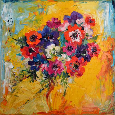 See more ideas about painting, oil painting, flower painting. Anemones Bouquet, Floral Painitng, Flowers, Oil Painting ...