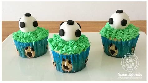Cupcakes Con Pelotas De Futbol Ideas Para Oliver Cupcakes Desserts Fiestas Food Cakes