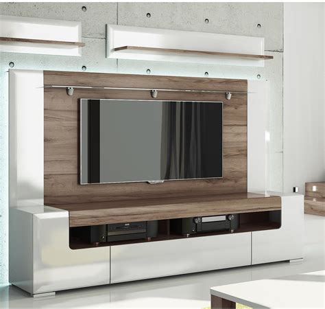 Buy Toronto Tv Cabinet With Wall Panel Large Living Room