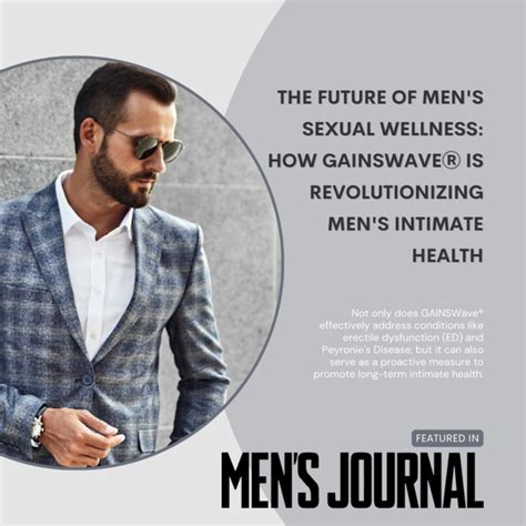 The Future Of Men S Sexual Wellness How Gainswave Is Revolutionizing Men S Intimate Health