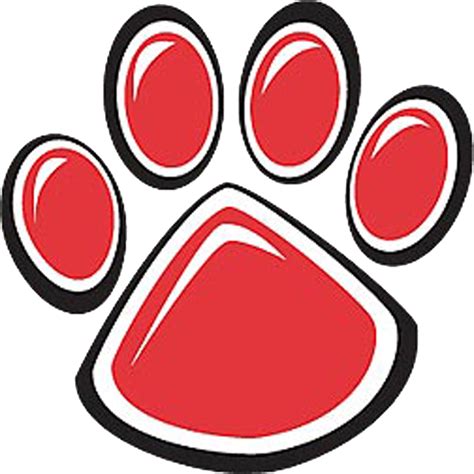 Red Paw Print Clipart Best