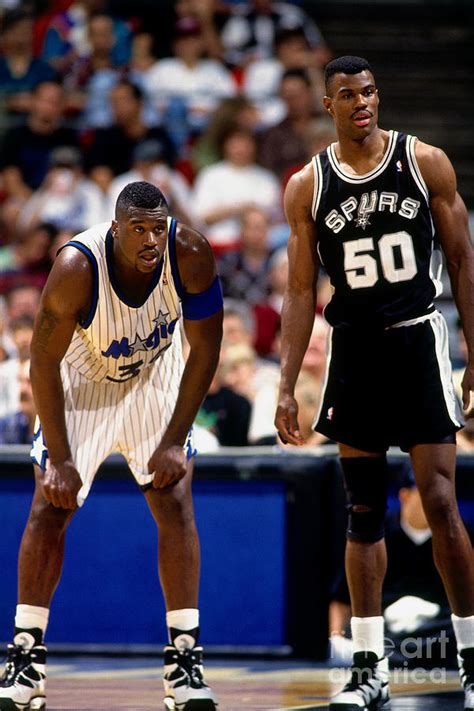 Shaquille Oneal And David Robinson Photograph By Fernando Medina Pixels