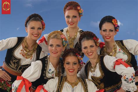 Serbian Women In Traditional Clothes From Šumadija Central Serbia