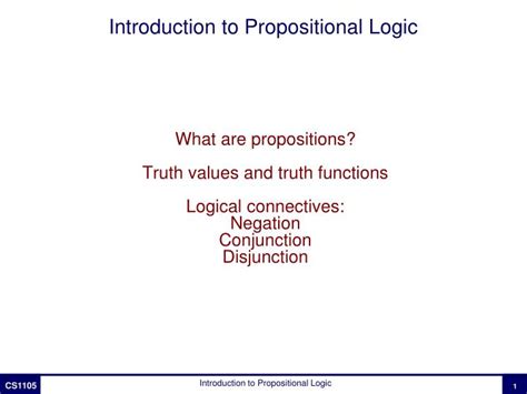 Ppt Introduction To Propositional Logic Powerpoint Presentation Free