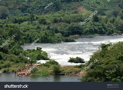 Nile River Bujagali Falls River Uganda Foto De Stock 67096507