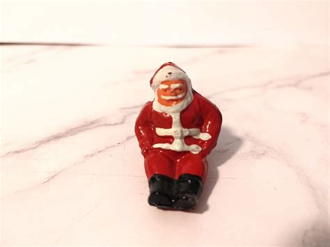 Vintage Original Barclay Lead Santa Christmas Figure Ebay