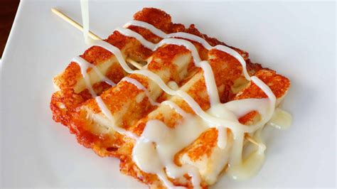 Grilled Cheese And Rice Cake Skewers Cheese Tteok Kkochi 치즈떡꼬치 Recipe