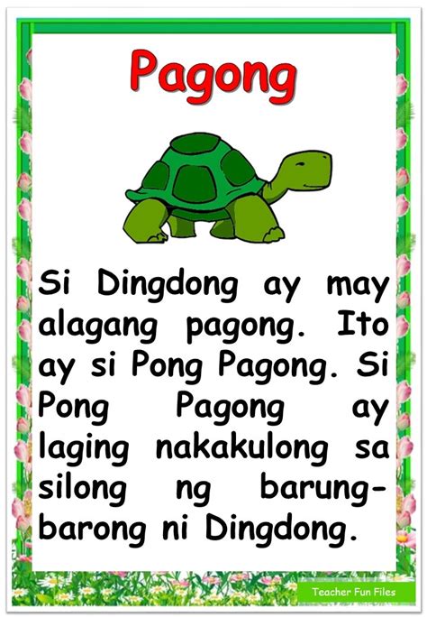 Teacher Fun Files Tagalog Reading Passages 14 16 Tagalog Ideas