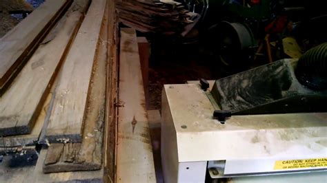 Making Rough Cut Lumber Into Usable Flooring Youtube