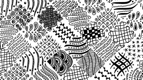 15 Easy Freehand Zentangle Patterns For Beginners Full Page